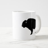 Black & White Pop Art Büffalo Bison Jumbo-Tasse (Vorderseite Rechts)