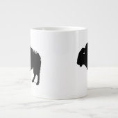 Black & White Pop Art Büffalo Bison Jumbo-Tasse (Vorderseite)
