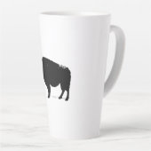 Black & White Pop Art Büffalo Bison Milchtasse (Rechte Ecke)