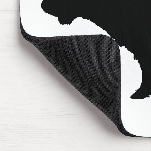 Black & White Pop Art Büffalo Bison Mousepad (Ecke)