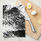 Black White Pop Art Gorilla Geschirrtuch (Viertel Falte)