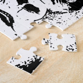 Black White Pop Art Gorilla Puzzle (Seite)