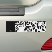 Black & White Pop Art Leopard Autoaufkleber (Auf Auto)