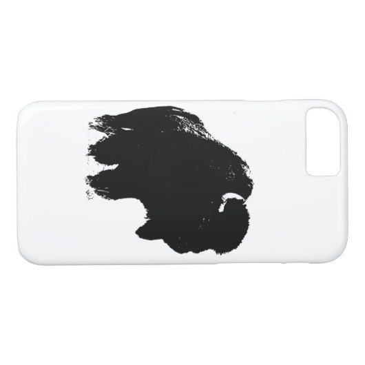 Black & White Pop Bison Buffalo Case-Mate iPhone Hülle (Rückseite (Horizontal))