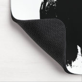 Black & White Pop Bison Buffalo Mousepad (Ecke)