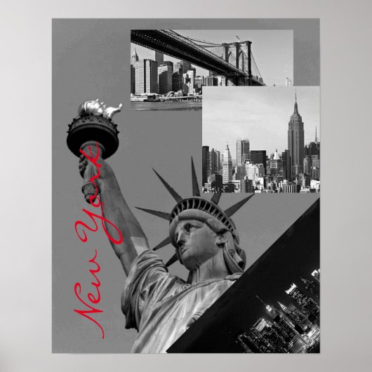 Black & White Pop New York City Poster (Vorne)