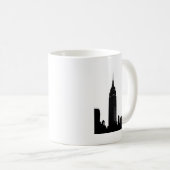 Black & White Pop New York Kaffeetasse (VorderseiteRechts)