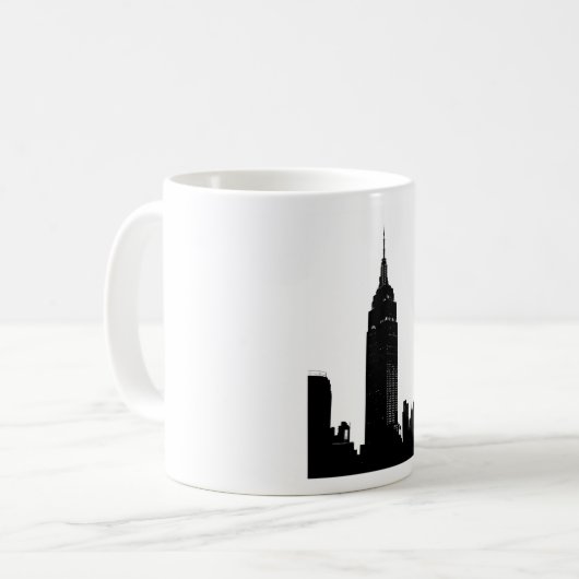 Black & White Pop New York Kaffeetasse (Vorderseite Links)