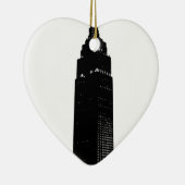 Black & White Pop New York Keramik Ornament (Rechts)
