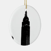 Black & White Pop New York Keramikornament (Rechts)