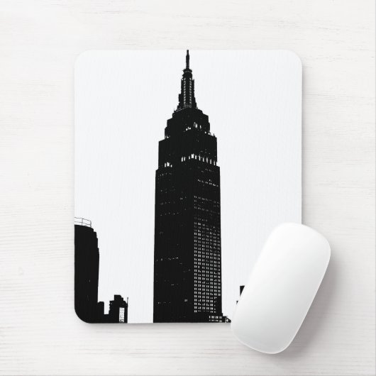 Black & White Pop New York Mousepad (Mit Mouse)
