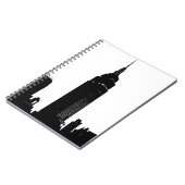 Black & White Pop New York Notizblock (Linke Seite)
