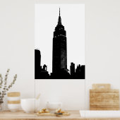 Black & White Pop New York Poster (Küche)