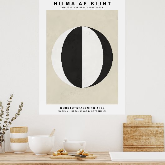 Black White Poster (Küche)