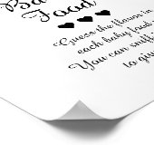 Black & White raten das Baby Food Game Poster (Ecke)