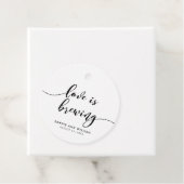 Black & White Relax Script Liebe ist Brauing Weddi Geschenkanhänger (Beispiel)