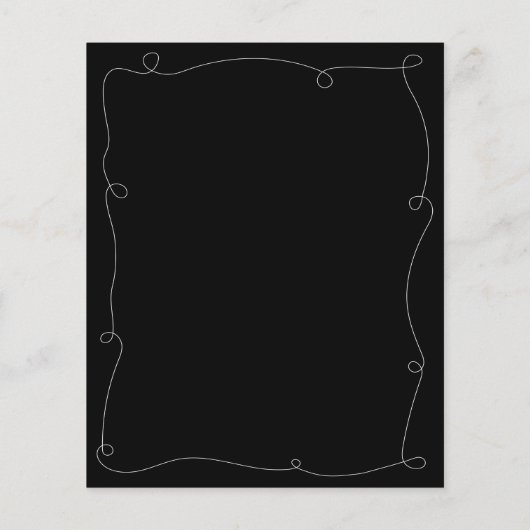 Black & White sagte er. Sie sagte Brautparty Game (Rückseite)