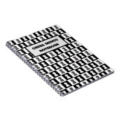 Black & White Schach Board Schach Moves Journal Notizblock (Rechte Seite)