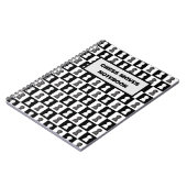 Black & White Schach Board Schach Moves Journal Notizblock (Linke Seite)