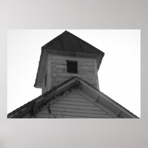 Black & White School Bell Poster