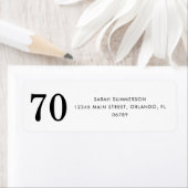 Black White Sixty 70th Birthday Party Address (Insitu)