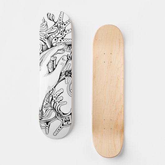 black&White Skateboard (Vorderseite)
