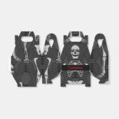 Black & White Skelette Halloween Gable Gvor Box Geschenkschachtel (Ungefaltet)