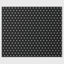 Black & White Small Polka Dot Party Weihnachtsgesc