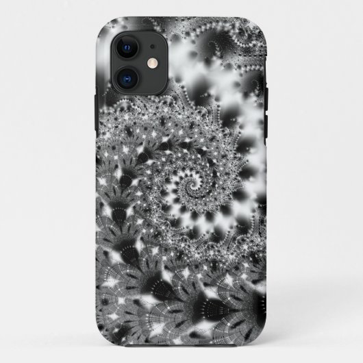 Black&White Spiral iPhone Case (Rückseite)
