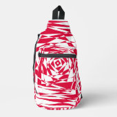 Black & White Star Illusion Sling Bag - Optisch (Vorderseite)