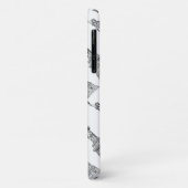 Black & White Staute of Liberty Case-Mate iPhone Hülle (Hinten/Links)