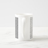 BLACK & WHITE STRICK Knochen China Tasse (Rückseite)
