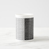 BLACK & WHITE STRICK Knochen China Tasse (Vorderseite)