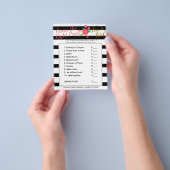 Black & White Strip - Baby Girl - Richtiger Preis Flyer (Gruppe)