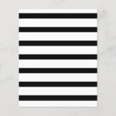 Black & White Strip - Baby Girl - Richtiger Preis Flyer (Hinten)