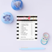 Black & White Strip - Baby Girl - Richtiger Preis Flyer (Einzeln)