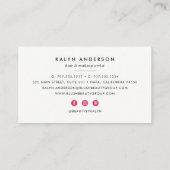 Black & White Strip Schöne Loyalität Treuekarte (Rückseite)