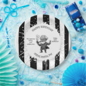 Black White Stripe Psychology Freud CARTOON Pappteller (Party)