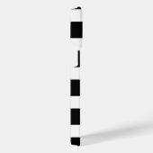Black & White Striped iPhone Hülle (Rechte Seite)