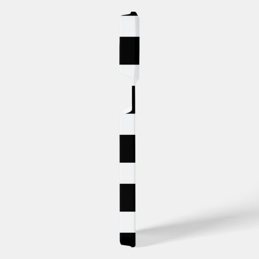 Black & White Striped iPhone Hülle (Rechte Seite)