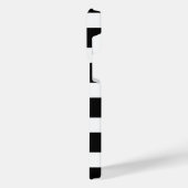 Black & White Striped iPhone Hülle (Linke Seite)