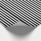 Black & White Stripes Geschenkpapier (Ecke)