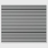 Black & White Stripes Geschenkpapier (Flach)