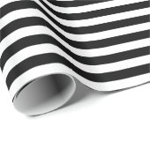 Black & White Stripes Geschenkpapier (Rolleneckpunkt)