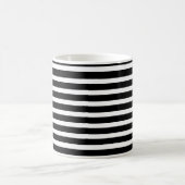 black-white stripes – schwarz-weiß gestreift kaffeetasse (Mittel)
