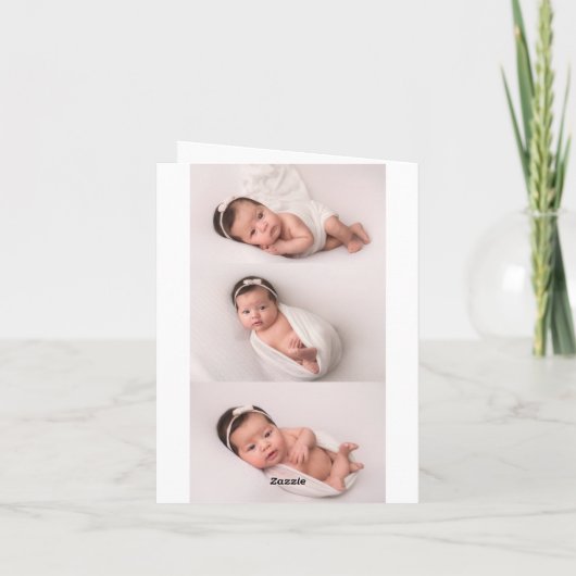 Black White Stripes with Gold Confetti Pattern Karte (Rückseite)