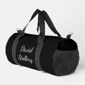 Black & White Stylish Duffle Bag (Rechte Ecke)