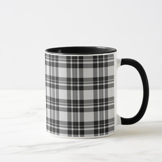 Black&White Tartan-Tasse Tasse (Rechts)