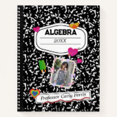 Black White Teen Collage Custom Photo Notebook Notizblock (Vorderseite)