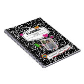 Black White Teen Collage Custom Photo Notebook Notizblock (Rechte Seite)